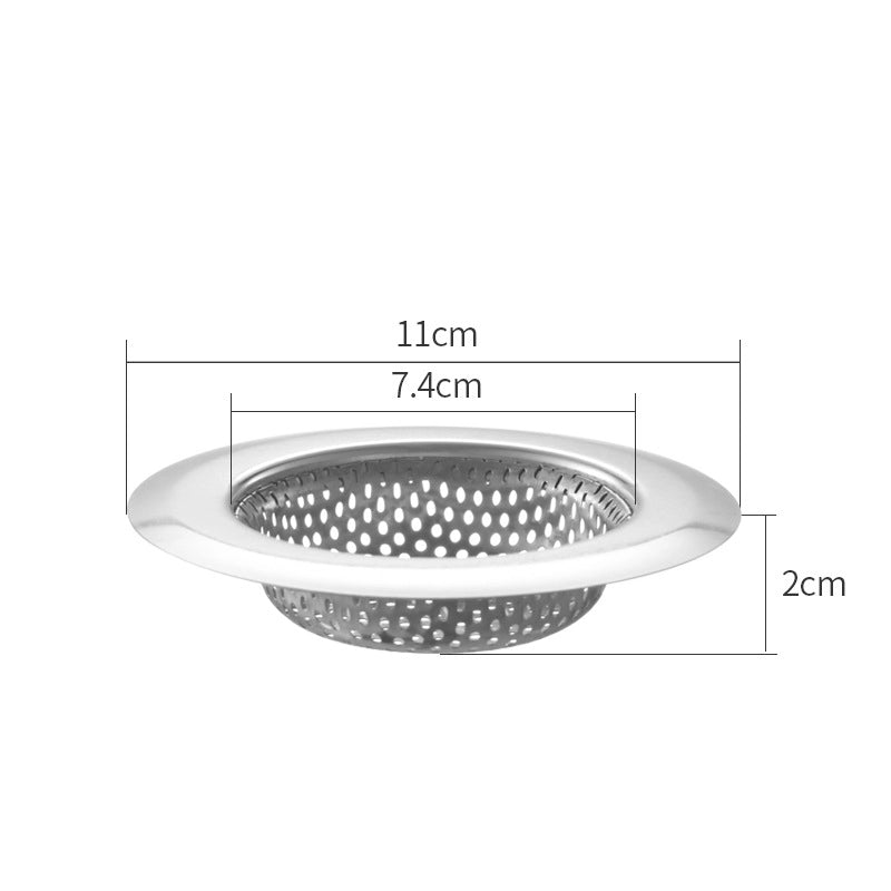 Kitchen Filter Drain Net Sink 304 Stainless Steel Filter Sink Garbage Artifact Sewer Drain Funnel