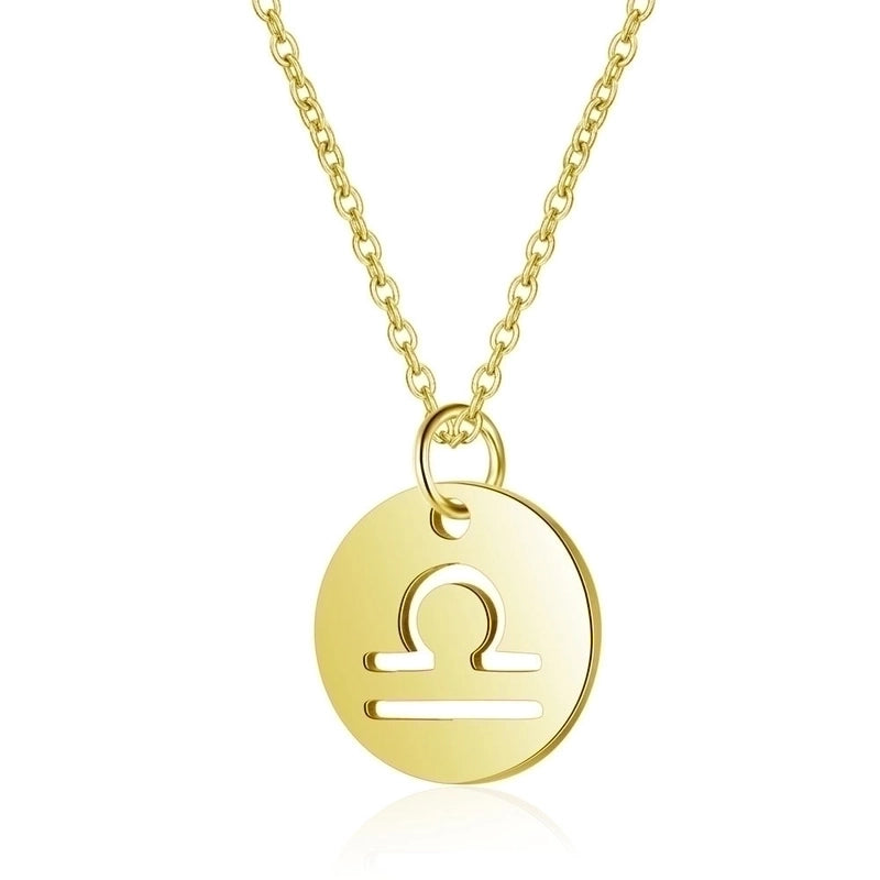 Minimalist Constellation 201 Stainless Steel 18K Gold Plated Polishing Pendant Necklace