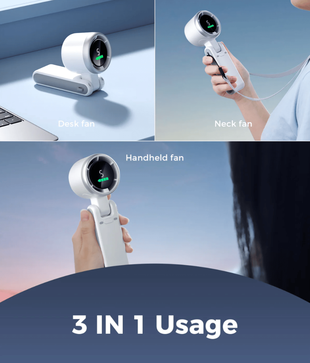 Pocket Breeze 3-in-1 Mini Turbo Fan