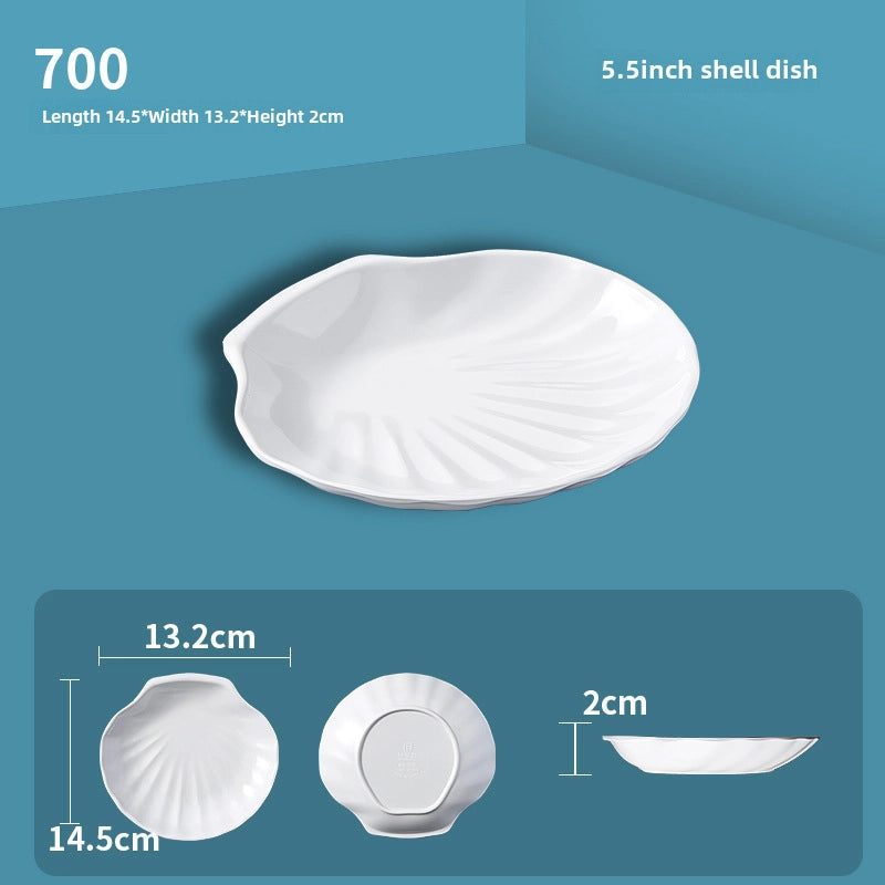 White Melamine Round Flavor Dish Vinegar Dish Catering Hot Pot Shop Commercial Imitation Porcelain Three-compartment Dip Dish Seasoning Dish
