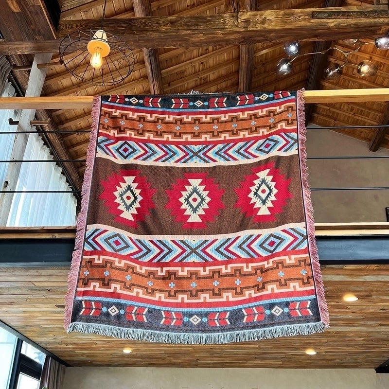 Casual Geometric Cotton Nitrile Blend Carpet Blanket Artificial Decorations