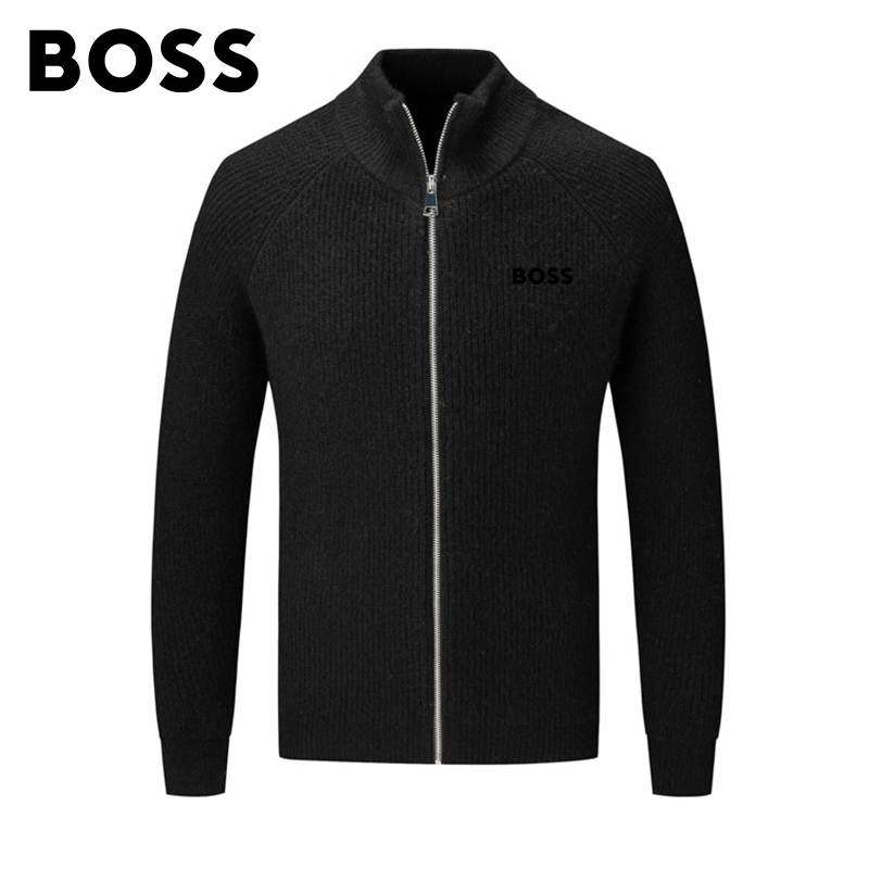 BOSS Men-s Sweater Knitted Cardigan