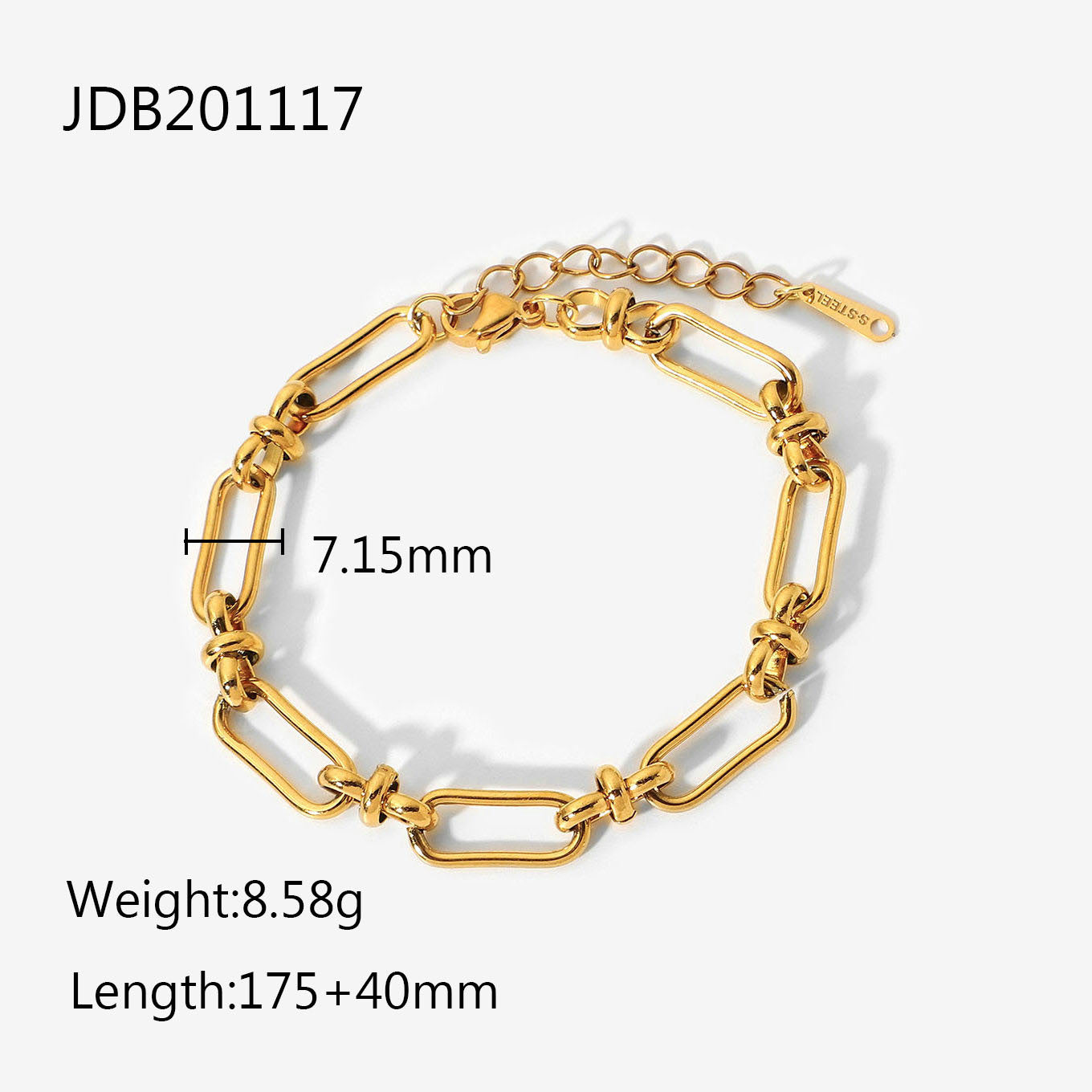 Stainless Steel Cuban Bracelet Jewelry Titanium Steel Female Niche