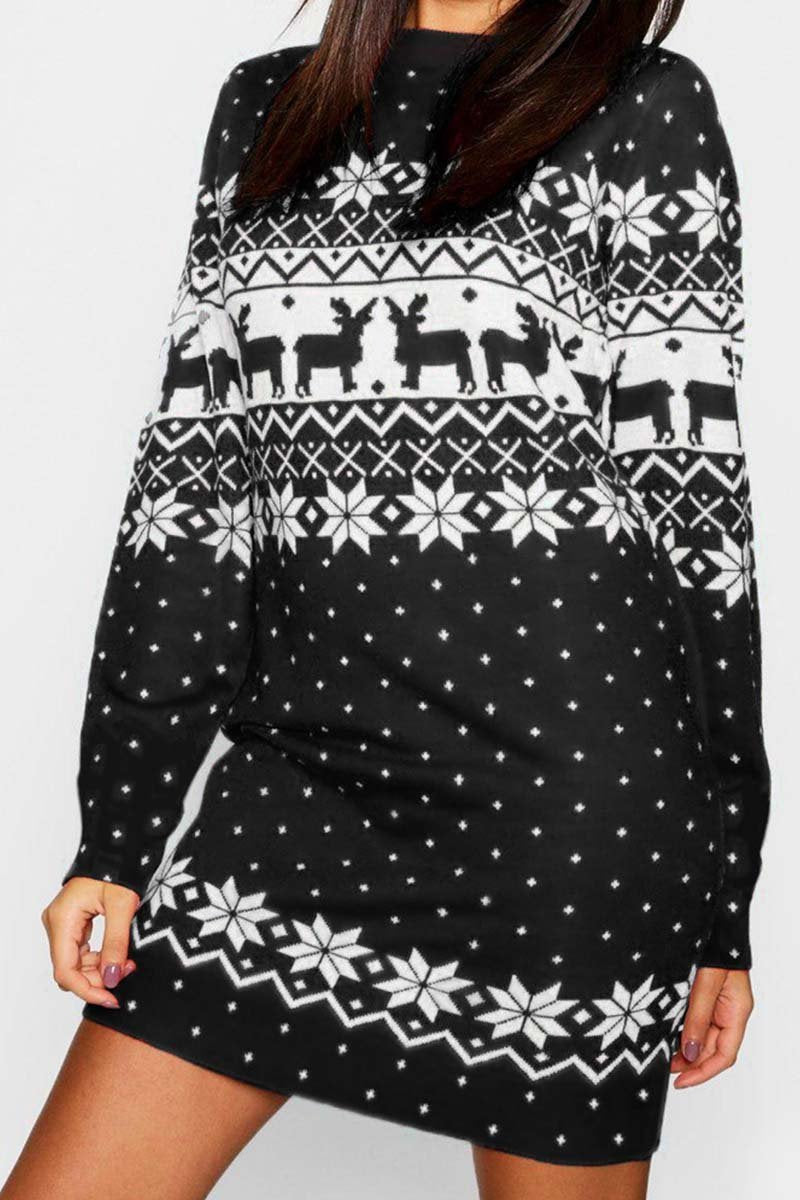 Florcoo 2019 Christmas Winter Dress