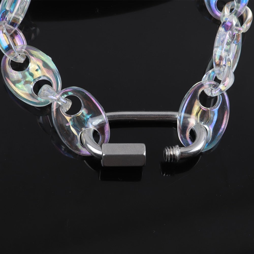 Iridescent Gucci Link Chain