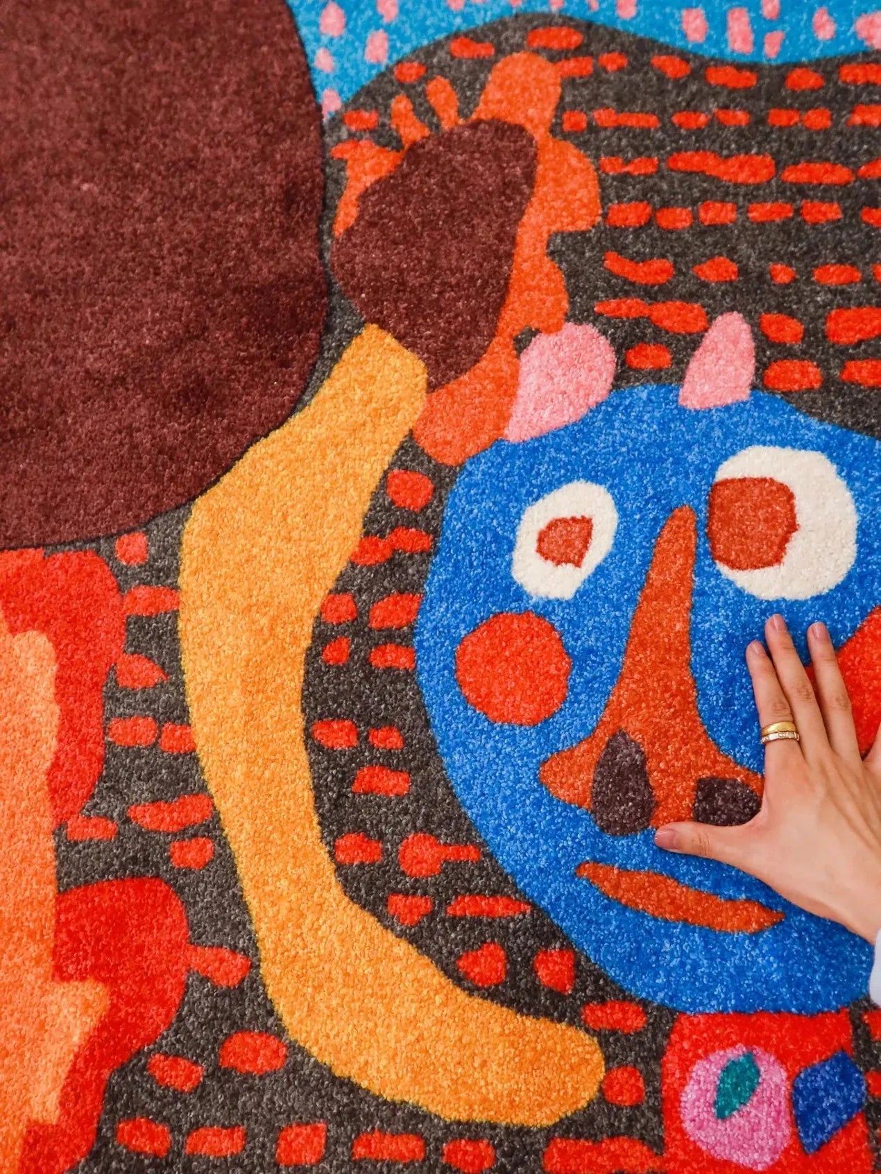 Rainbow Ears Kids Room Carpet