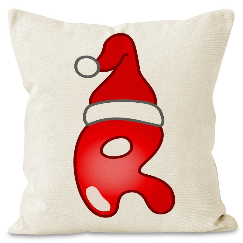Christmas  Cute Modern Style Christmas Hat Letter Linen Polyester Pillow Cases Couch & Sofa Decor