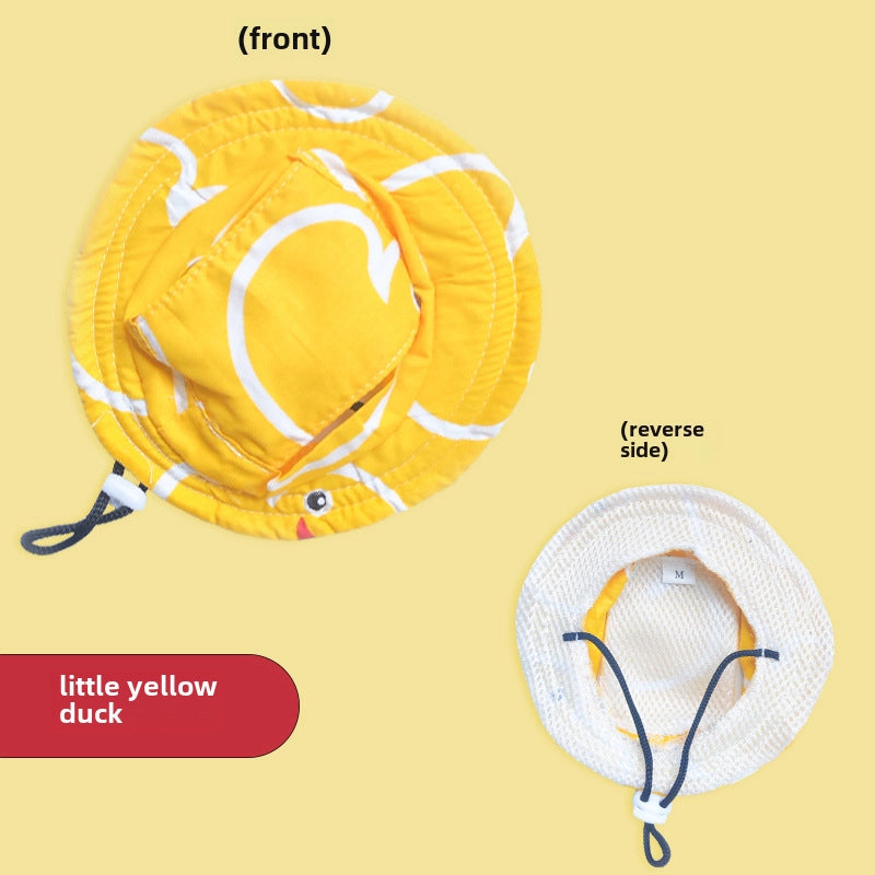 High-grade Quality Pet Fisherman Hat Cat Dog Hat Out Sun Hat Summer Cat Head Cover Sunscreen Sun Hat