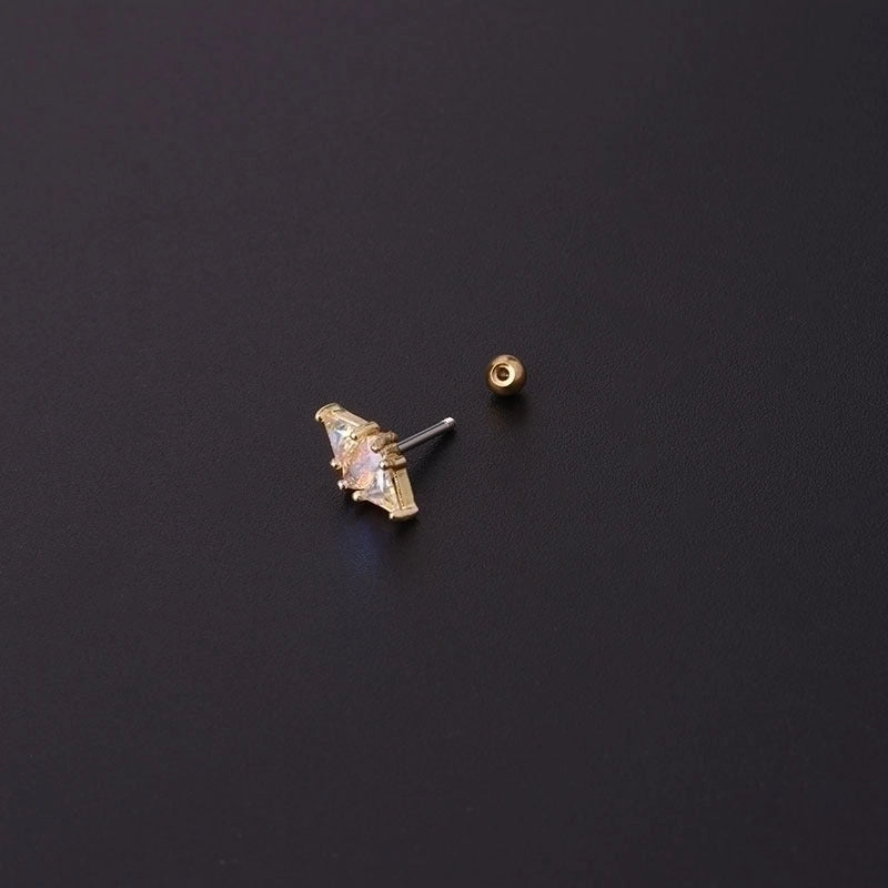 Ear Cartilage Rings & Studs Geometric 316L Stainless Steel  Copper Plating