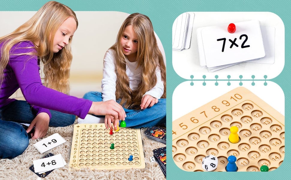 💥  Promotion- SAVE 48% OFF- Wooden Multiplication Board Game - BUY 2 GET EXTRA 10 % OFF & FREE SHIPPING!