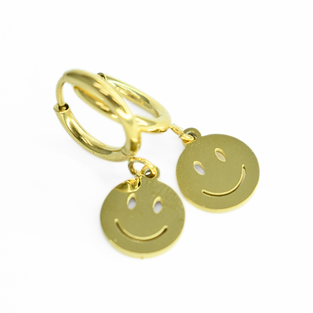 Smiley hoop - Silver
