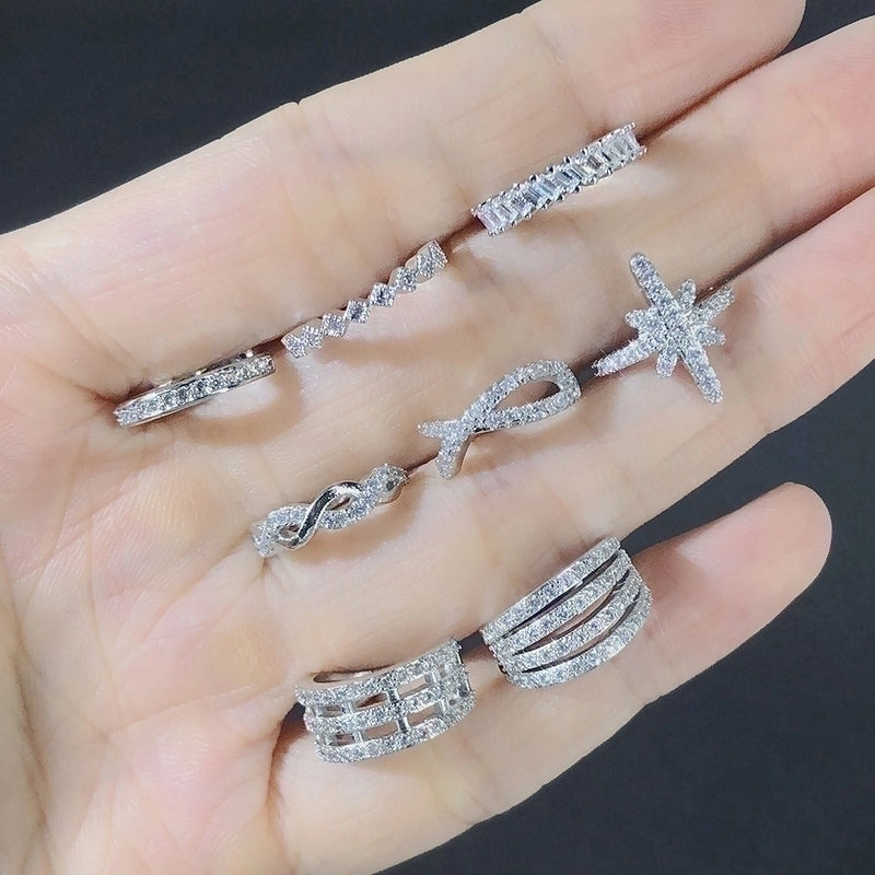 1 Piece Minimalist Solid Color Plating Inlay Copper Zircon Ear Cuffs