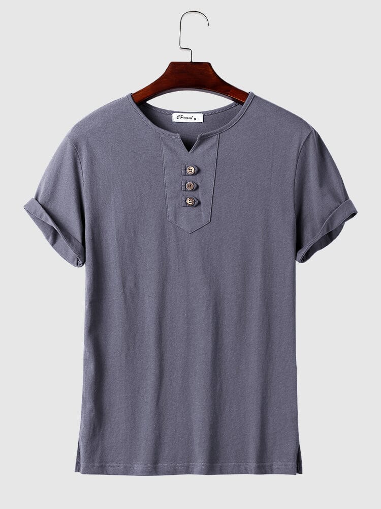 V neck Linen T shirt