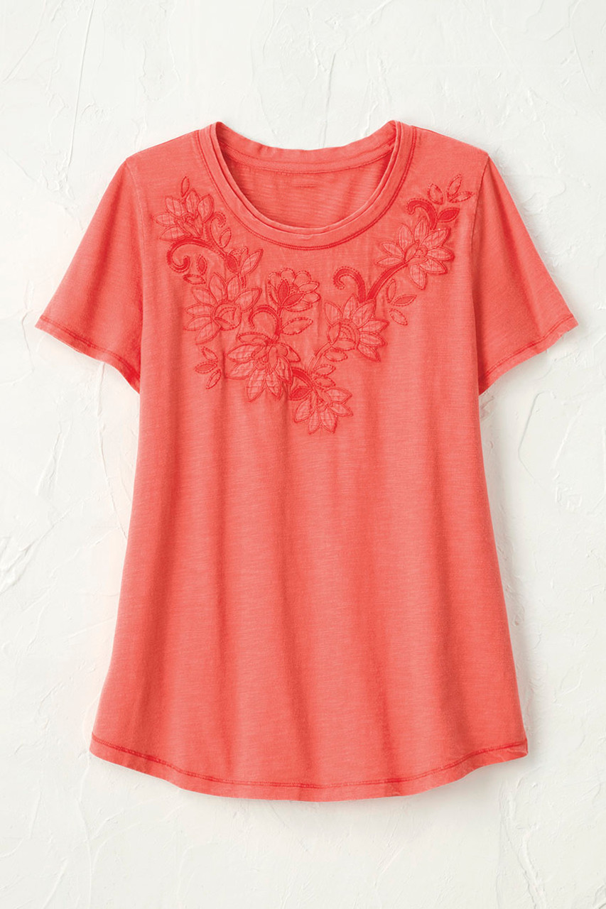 Swirling Petals Slub Tee