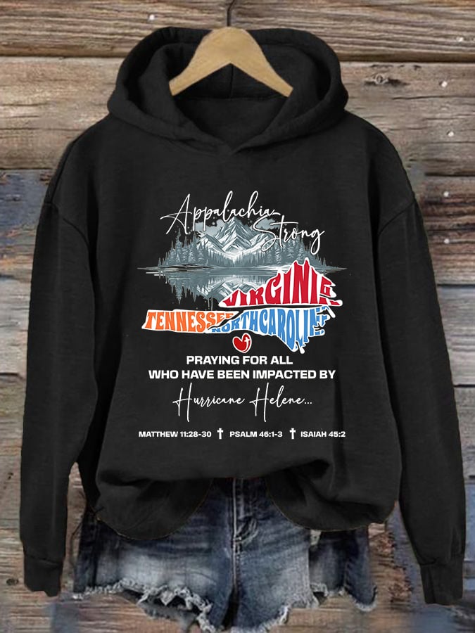 Women's Hurricane Helen Disaster Relief Printed Sweatshirt