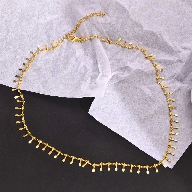 Minimalist Heart Shape 201 Stainless Steel Plating Stainless Steel Necklaces