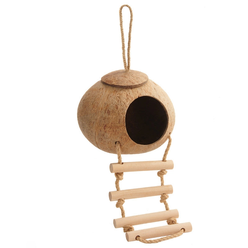 Bird's Nest Parrot Coconut Shell Nest Bed Large Size Bird's Nest Tiger Skin Peony Xuan Feng Pearl Bird Cage Special Warm Straw Woven Toy