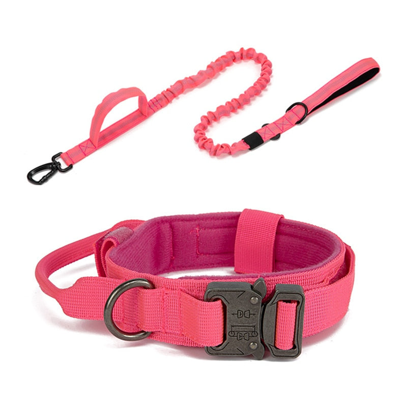 Durable Tactical Dog Collar And Leash Set