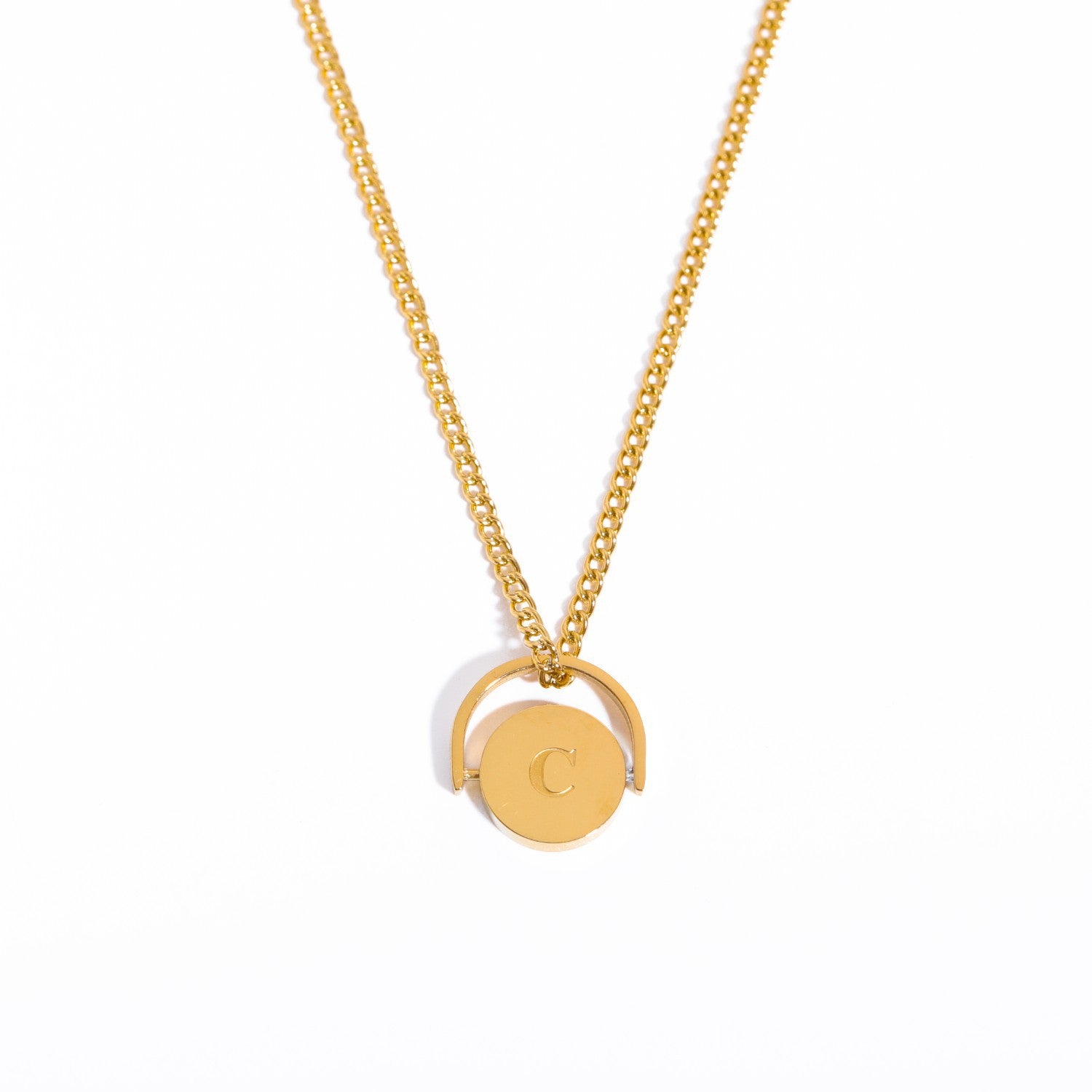 Letter Text Number Titanium Steel Oil Dripping Necklaces