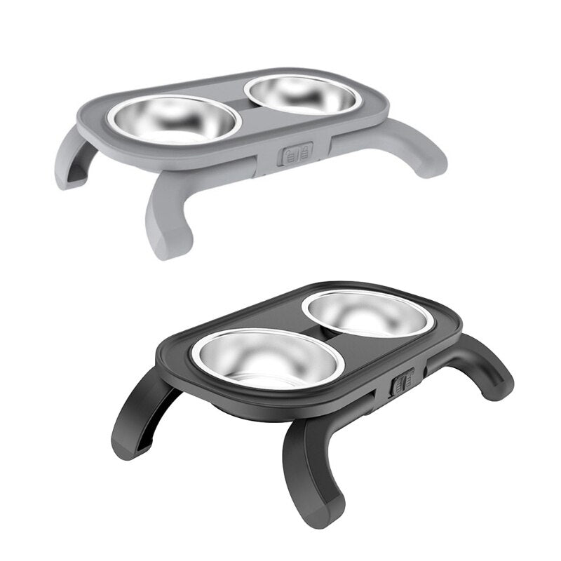 Adjustable Elevated Pet Food Bowl