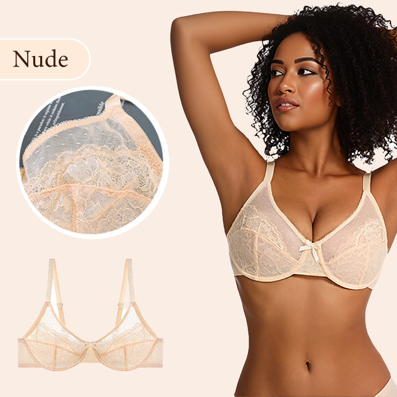 ⏳Limited time 50% discount💥Minimal lace bra with full coverage