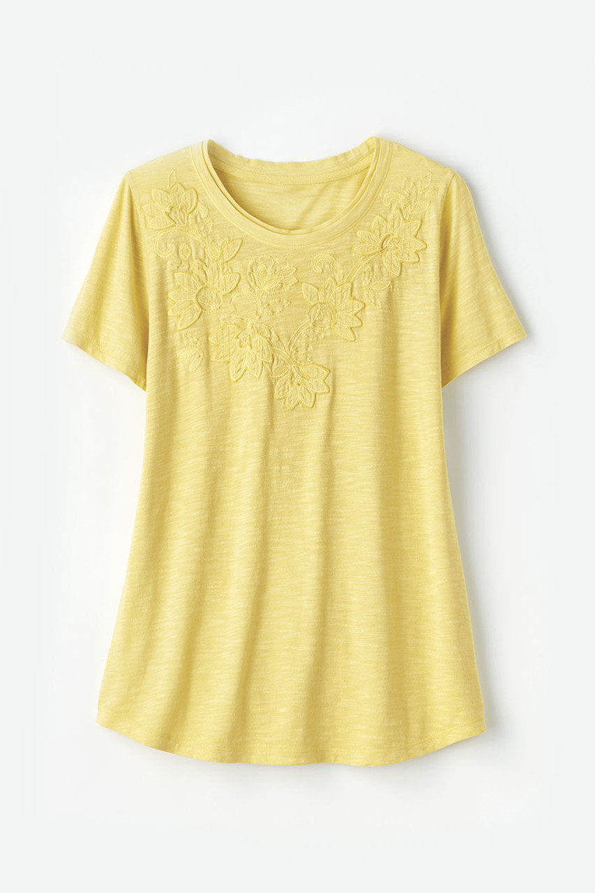 Swirling Petals Slub Tee