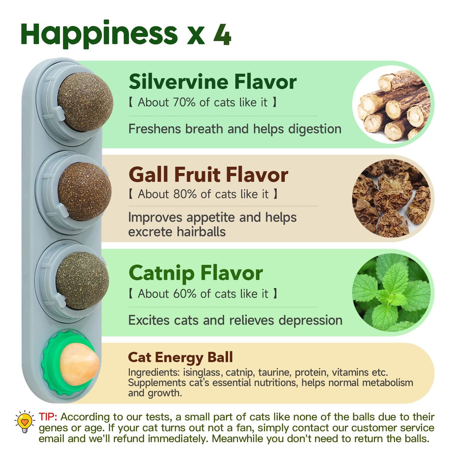 Catnip Silvervine Ball Toys