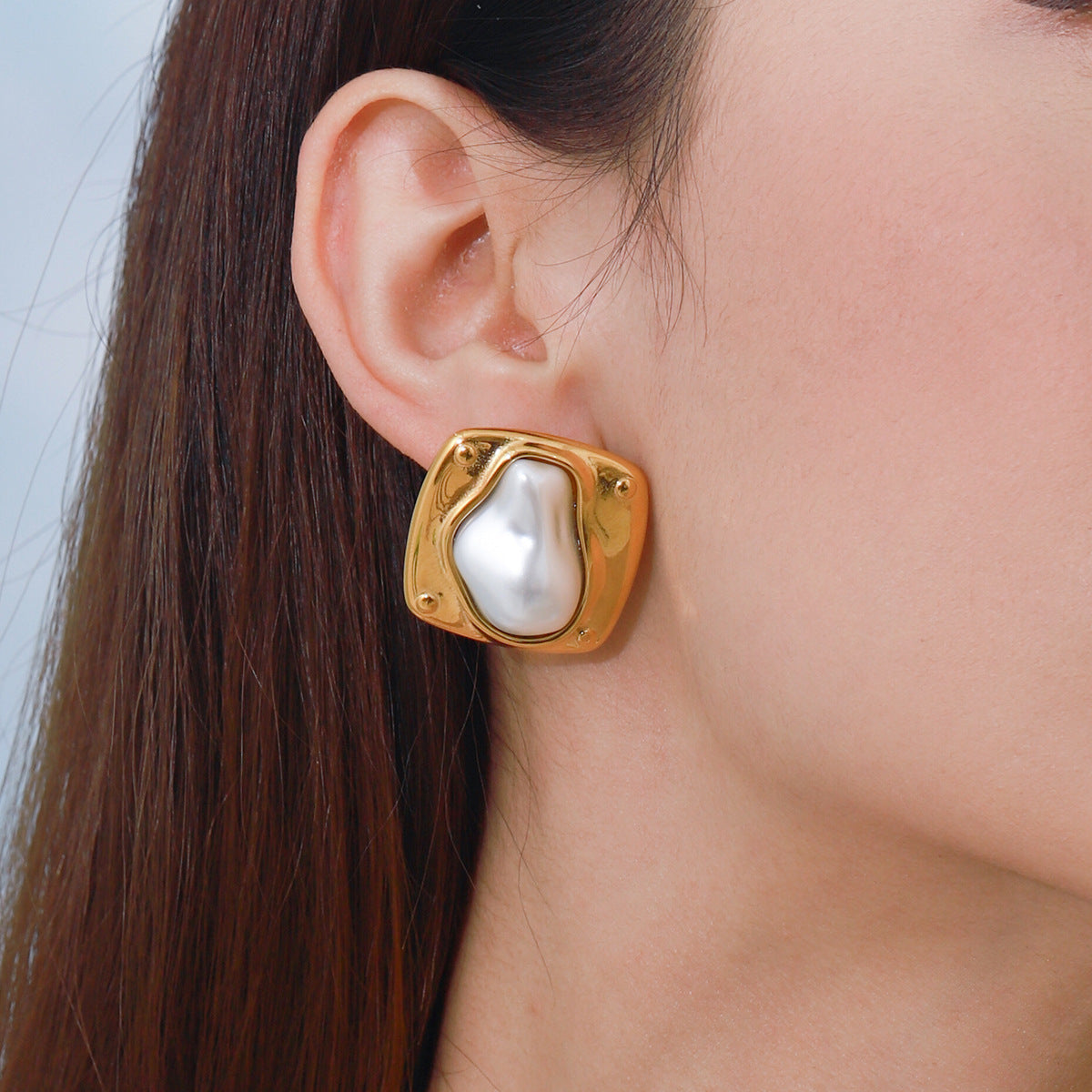 Stainless Steel Pearl Earrings Earrings Earrings Female