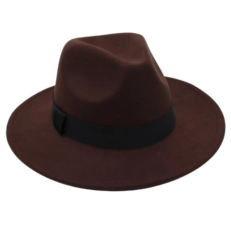 Beach Ferdo Hat Tie-dyed Top Hat Jazz Hat Men And Women Felt Hat Temperament Woolen Hat Trend