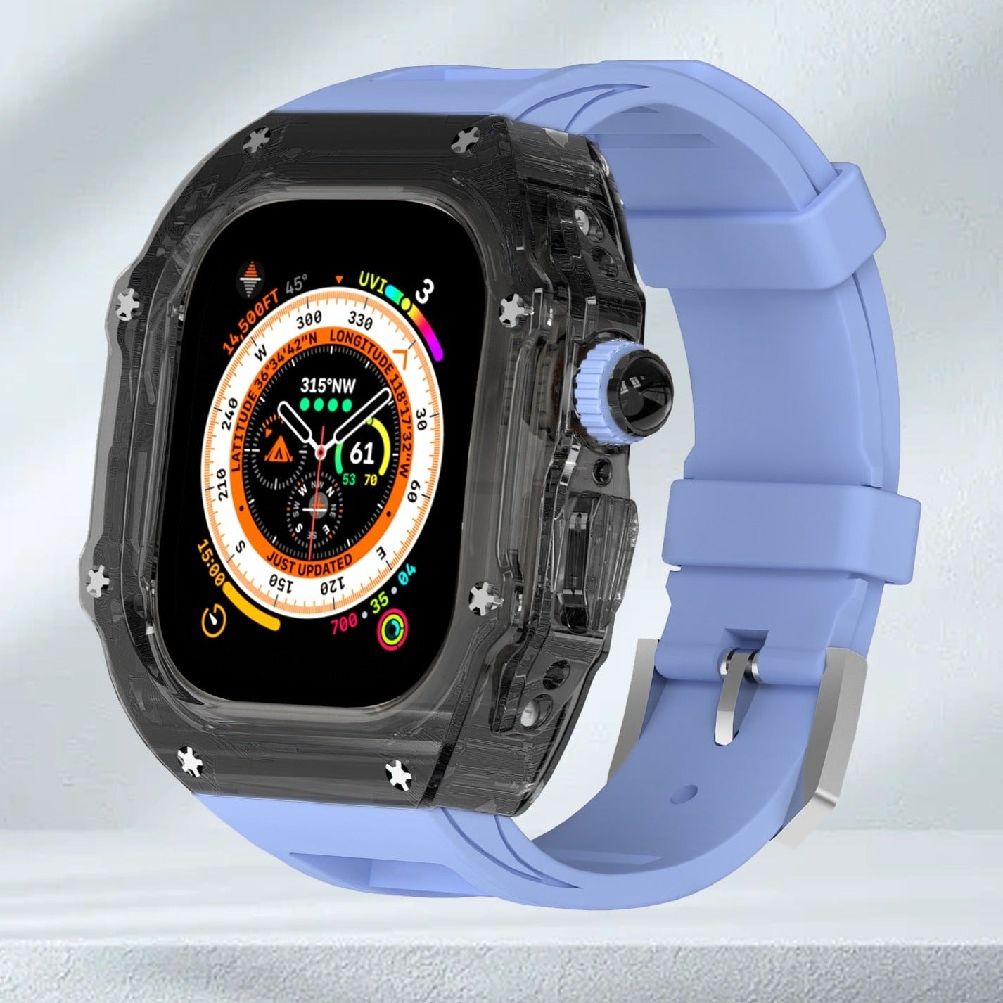 Transparent Luxury Apple Watch Cases for Apple Watch Ultra and Ultra 2