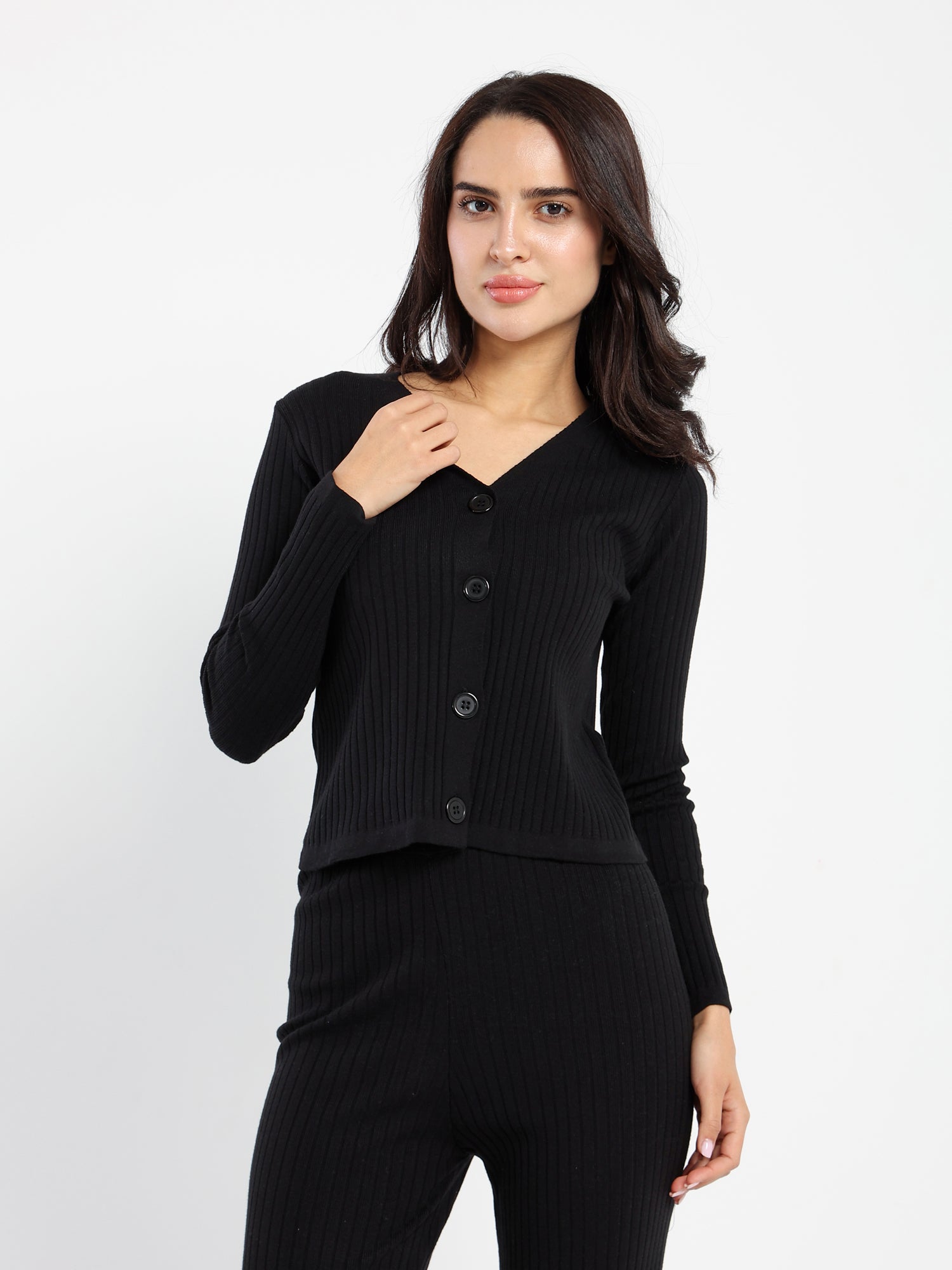 Basic Twin Set Cardigan Solid