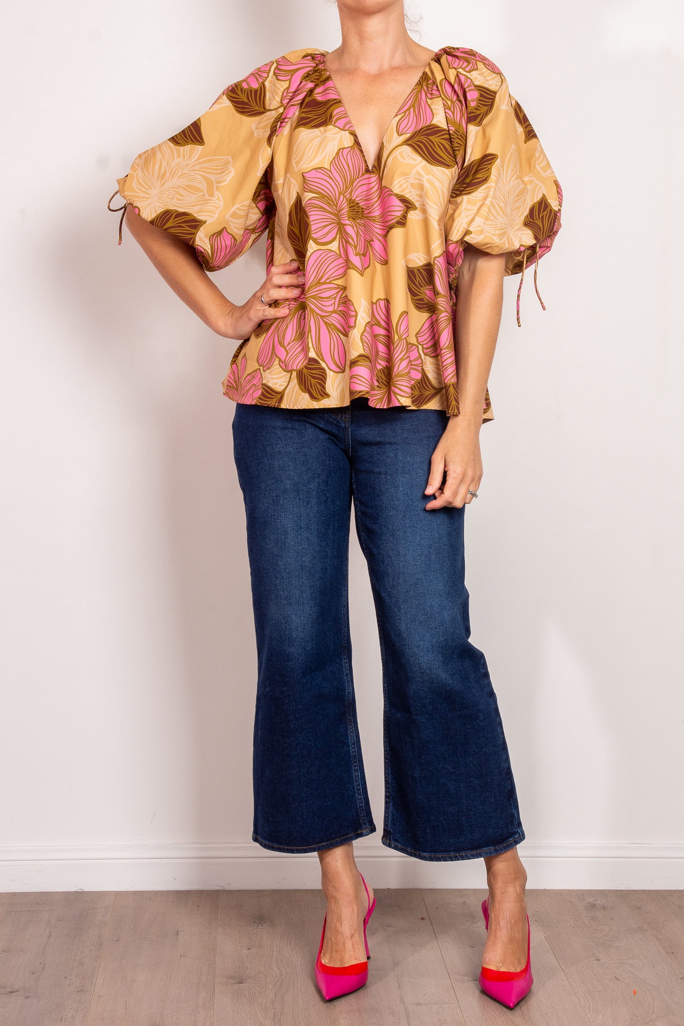 Kinney Miya Rosa Floral Blouse