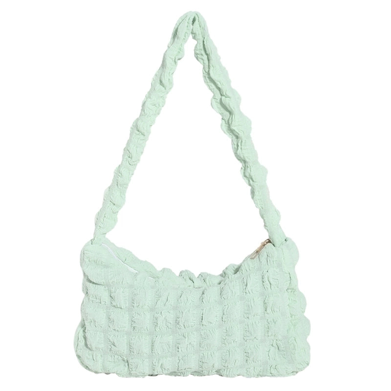Women's Canvas Solid Color Vintage Style Classic Style Square Zipper Shoulder Bag
