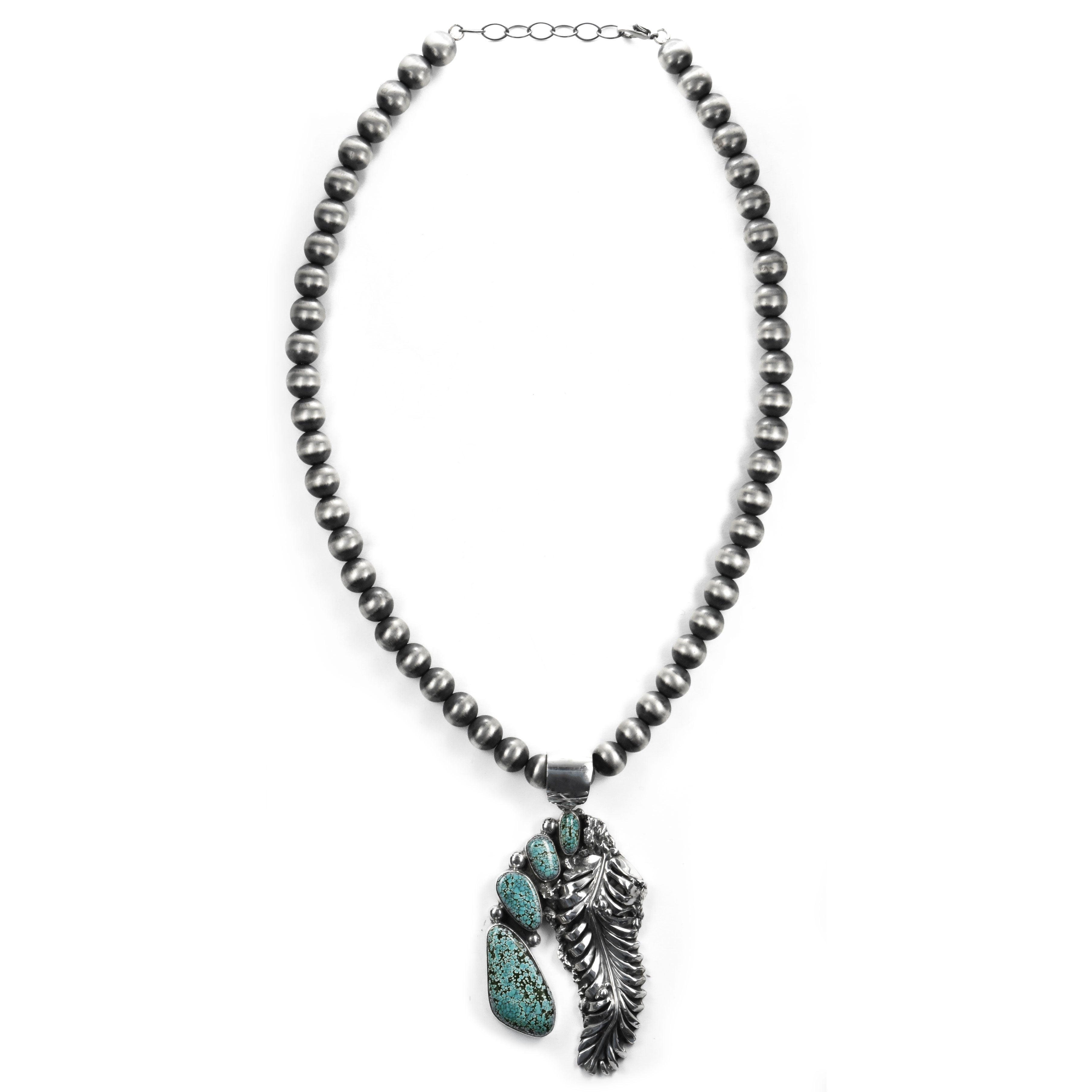 Red Mountain Turquoise Feather Necklace - Rediscovered Vintage