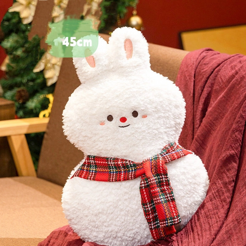 Santa Claus Doll Plush Toy Snowman Elk Tree Pillow Doll Gingerbread Man Holiday Gift New Product