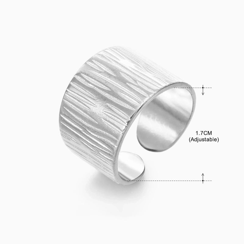 3 Pieces Basic Classic Style Geometric Leaf Stainless Steel Plating Open Rings