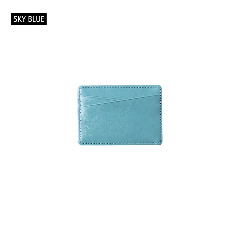 Korean New Fashion Leather Bank Card Storage Gift Id Card Holder