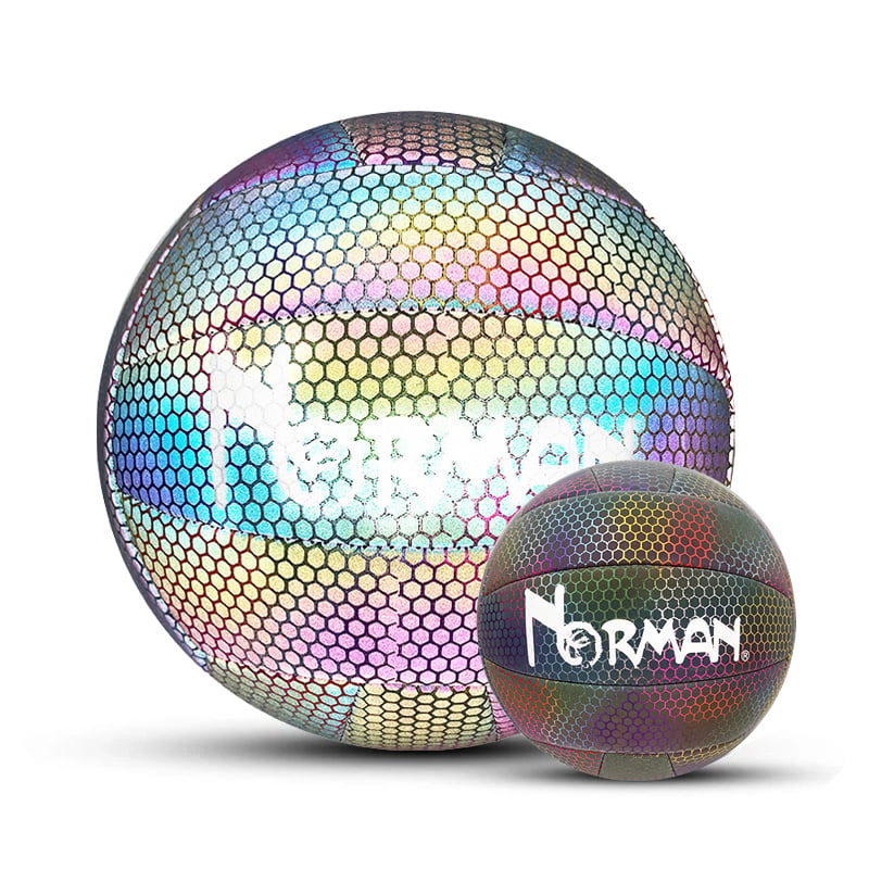 Holographic Reflective Glowing Baseball⚾/ Basketball🏀/Soccer⚽/Football (Rubgy)🏈/Volleyball🏐