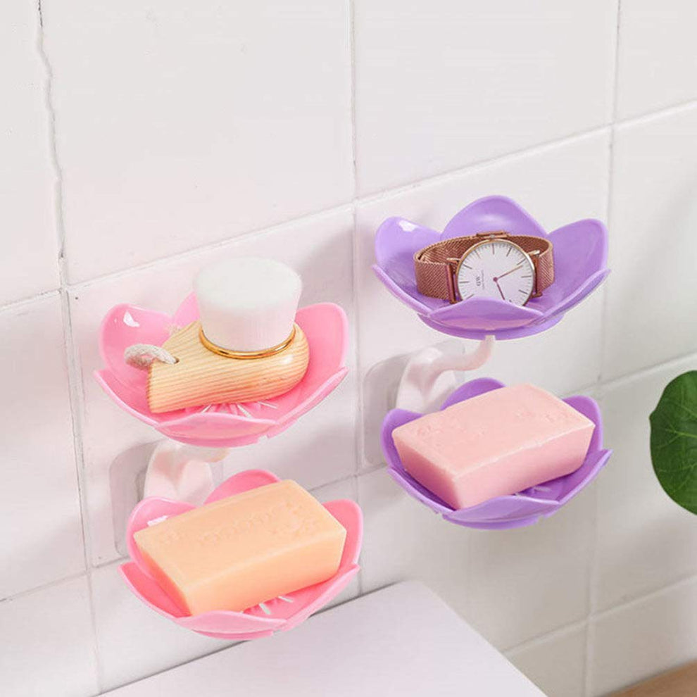 Wall Mounted Lotus Flower Shaped Soap Holder
