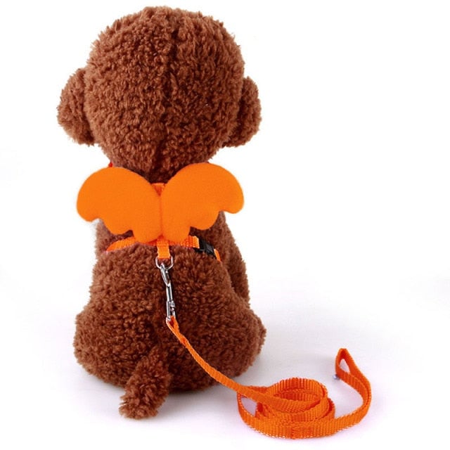 Angel Wing Dog Harness With Leash