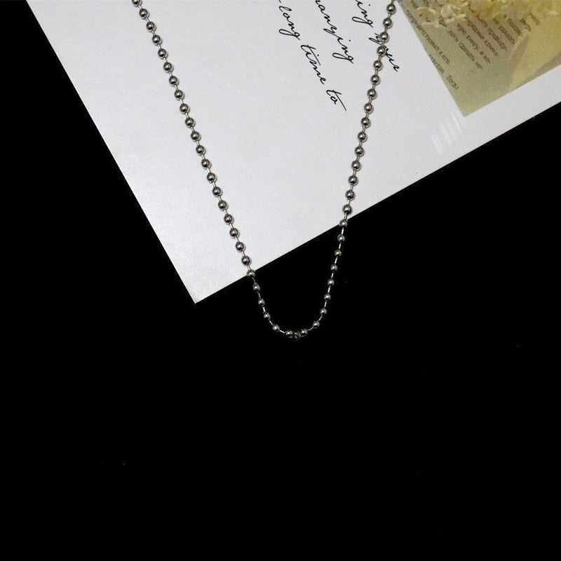 Minimalist Heart Shape Titanium Steel Pendant Necklace 1 Piece