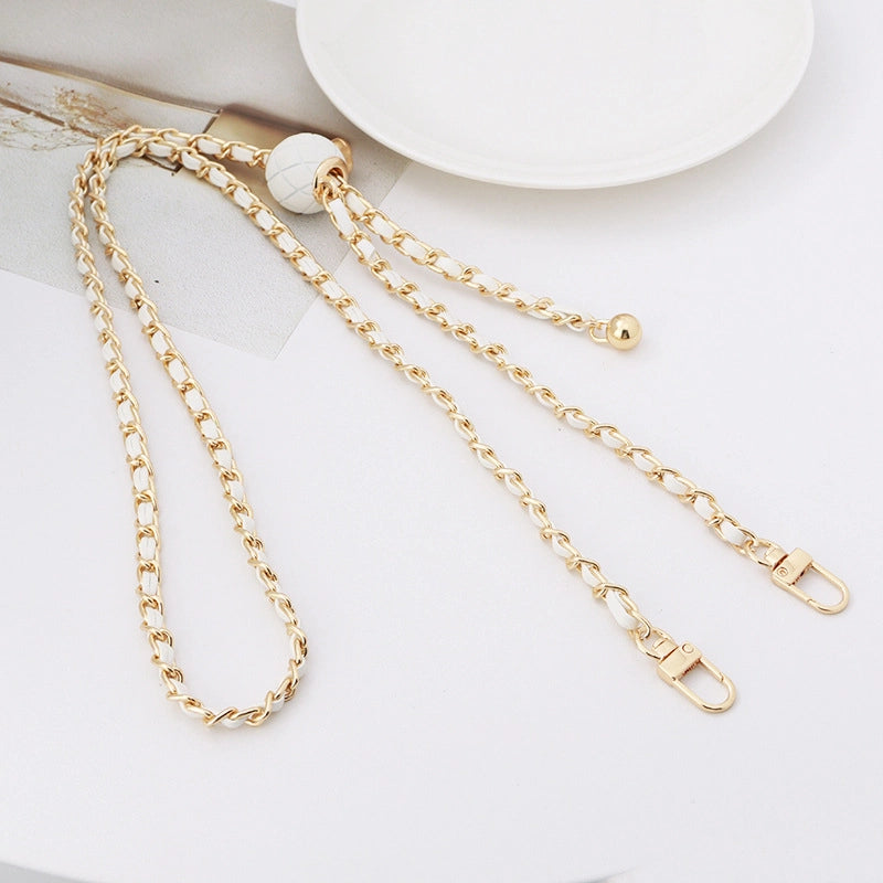Alloy Solid Color Bag Chain Bag Straps