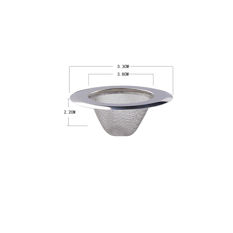 Kitchen Filter Drain Net Sink 304 Stainless Steel Filter Sink Garbage Artifact Sewer Drain Funnel