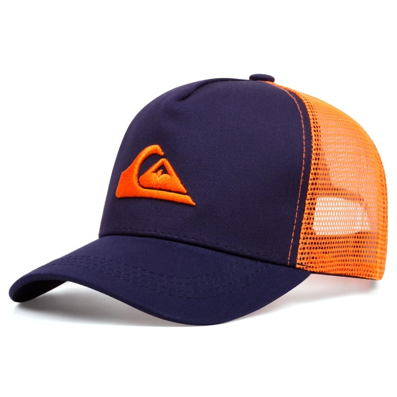 Unisex Minimalist Classic Style Color Block Printing Curved Eaves Baseball Cap