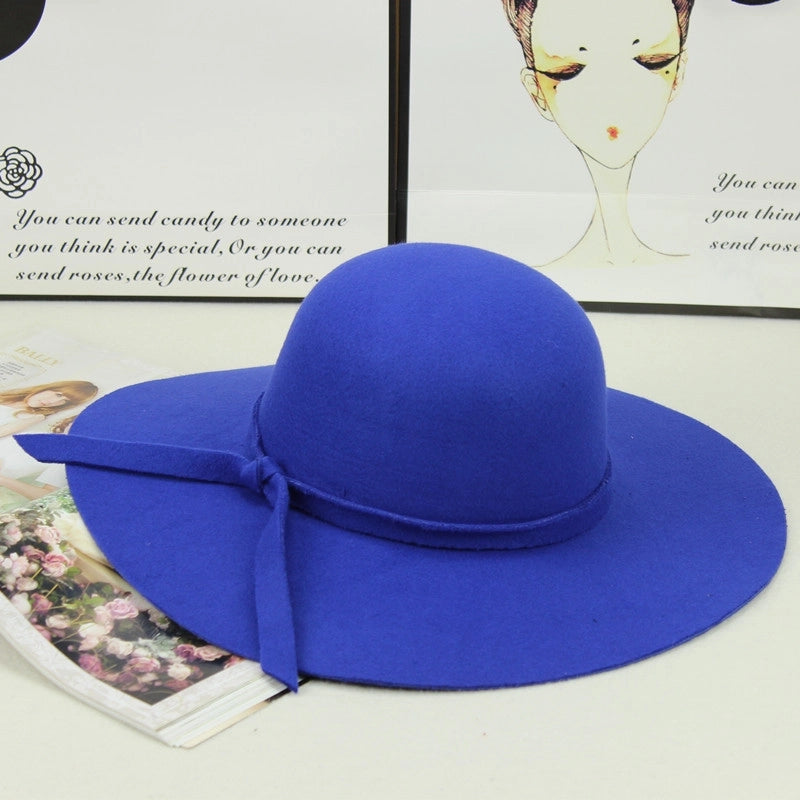 Ladies Along The Wool Autumn Hat Fashion Wind Wool Hat Autumn And Winter A Generation Of Hair