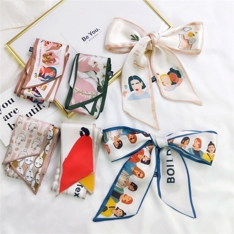 Fashion Silk Scarf Hair Tie