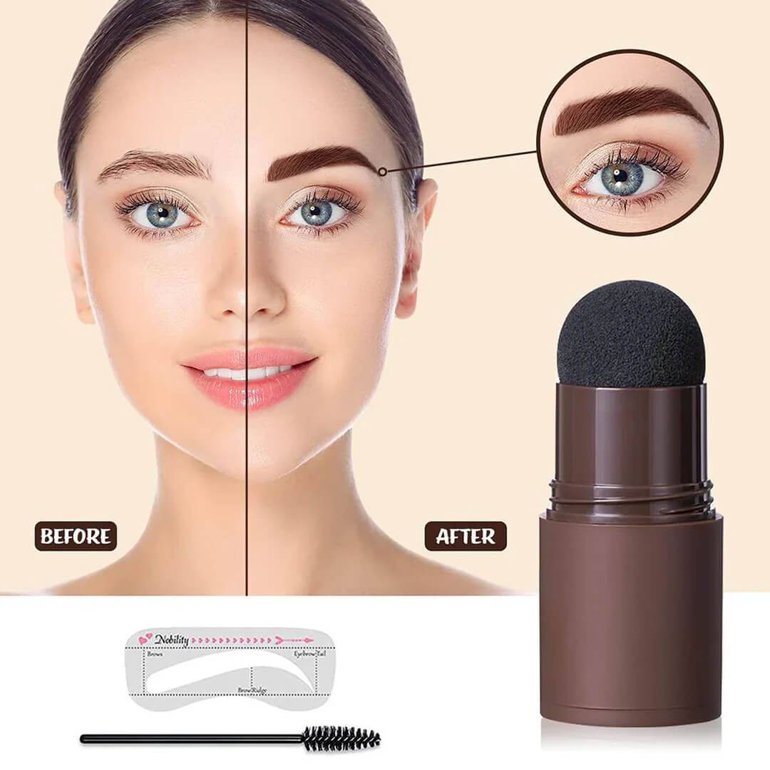 Eyebrow Stamp Shaping Kit With Reusable Eyebrow Stencils (Premium Quality)