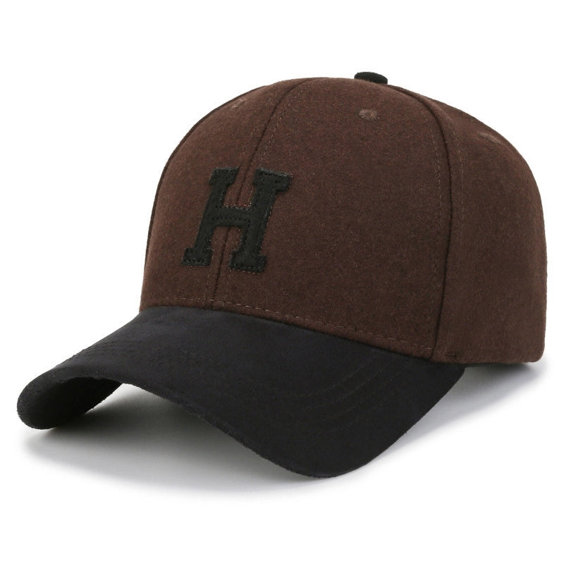 Women's Basic Minimalist Letter Embroidery Curved Eaves Baseball Cap