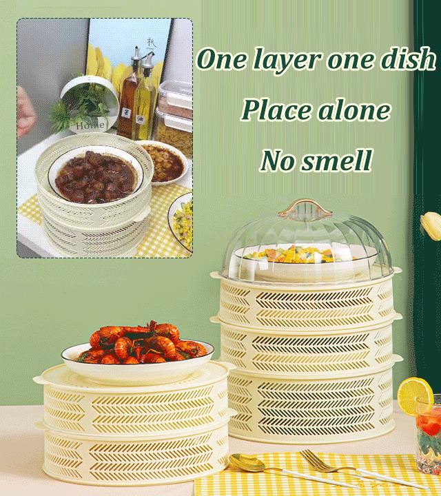 🔥New Year Sale🔥Dust-proof and Anti-mosquito Multi-layer Hollow Dish Cover