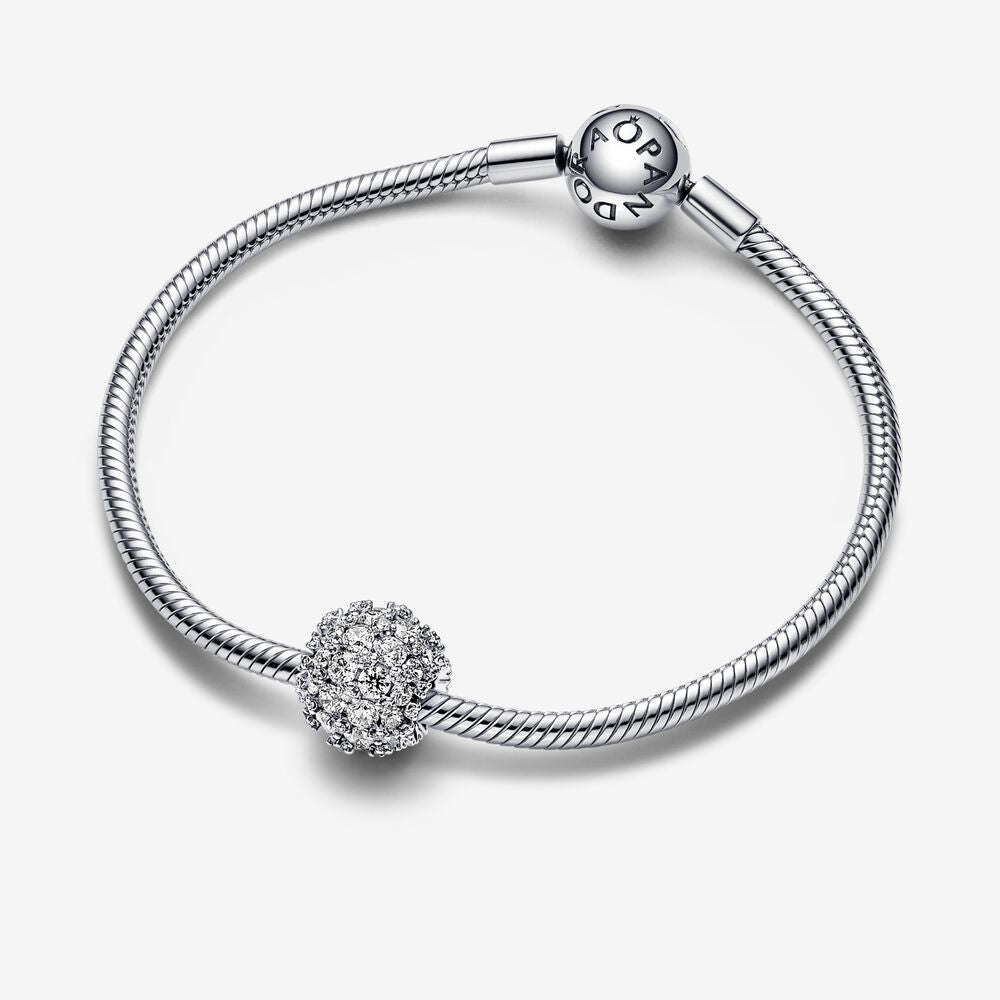 Sparkling Pavé Round Pandora Charm